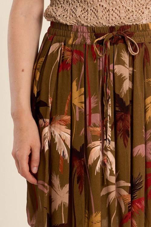 Short skater skirt, printed