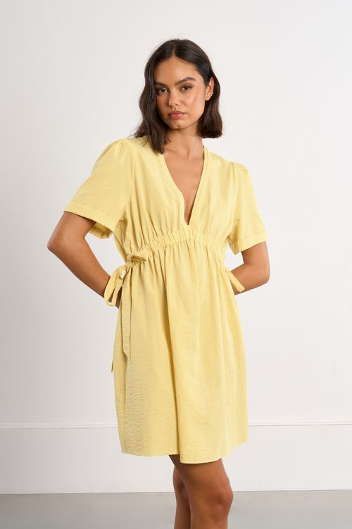Robe mini à cordons