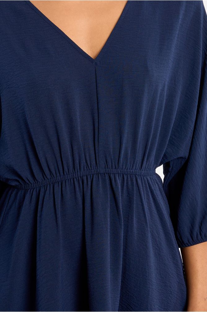 Robe mini, taille élastiquée