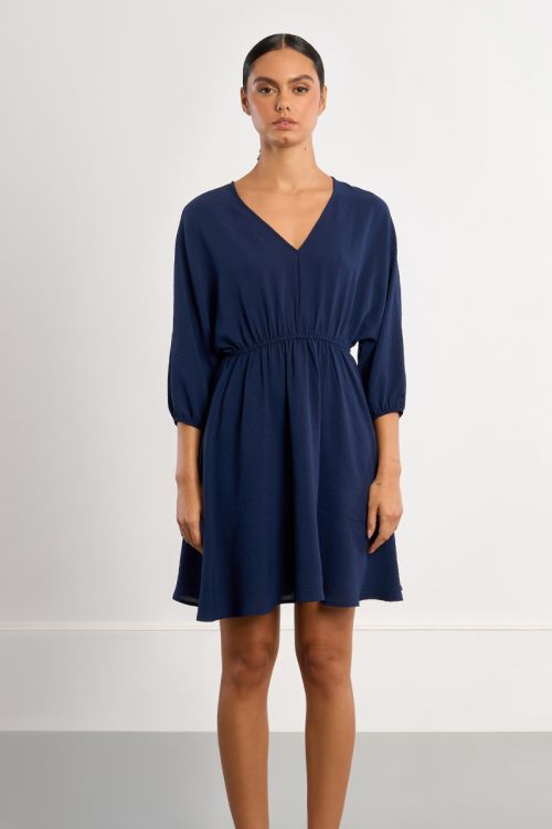 Robe mini, taille élastiquée