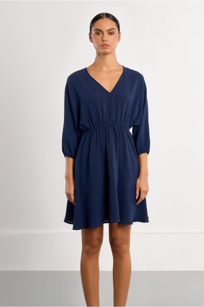 Robe mini, taille élastiquée