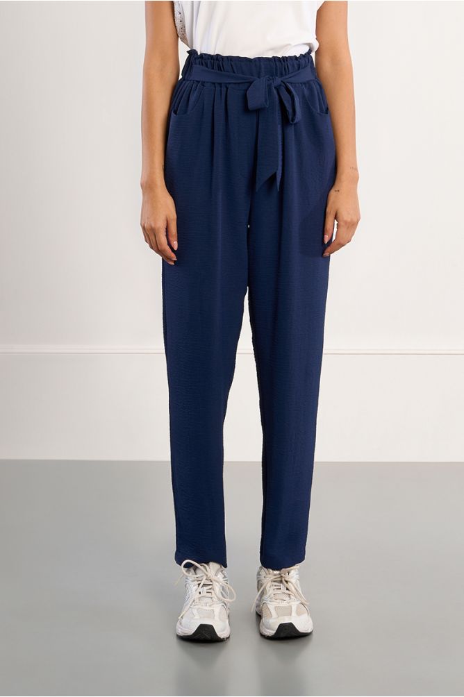 Paperbag waist trousers