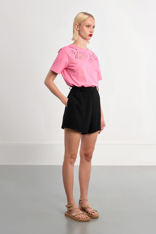 High-waisted shorts
