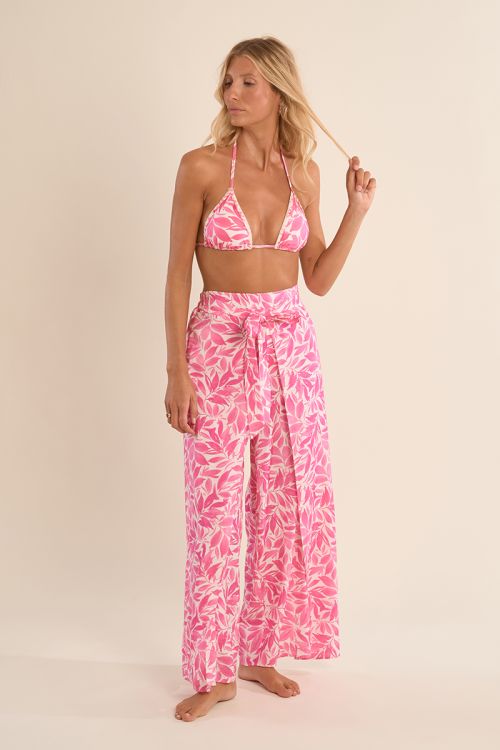 Flowing trousers, printed