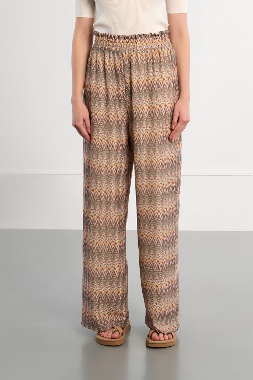 Wide leg trousers with graphic print