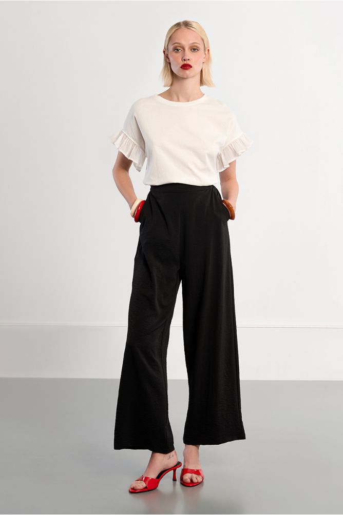 Basic trousers, high waist
