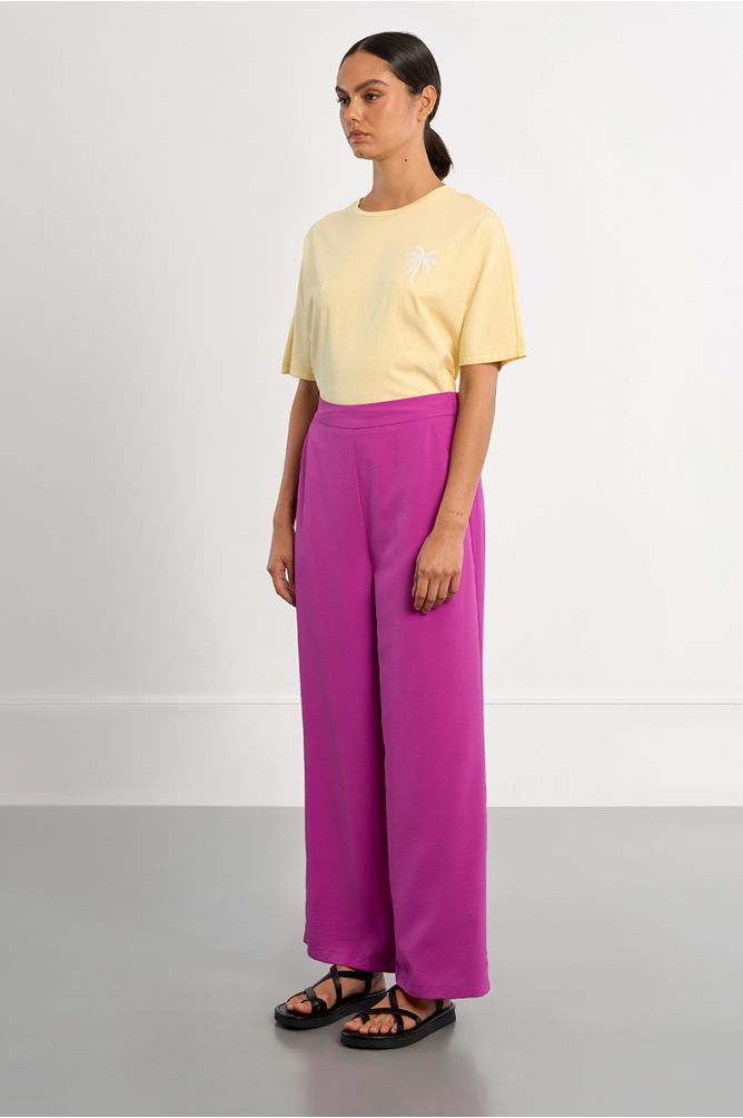 Pantalon basique, taille haute