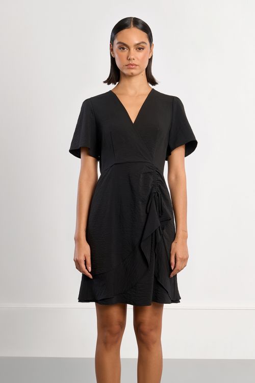 Asymmetrical mini dress
