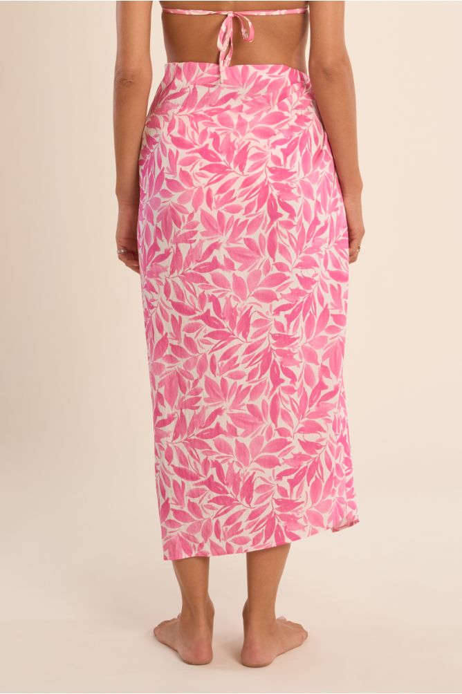 Pareo de mujer largo, con estampado.