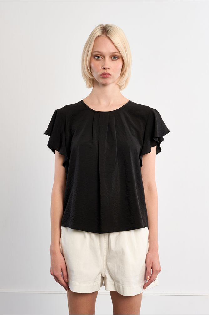 Ruffle sleeve top