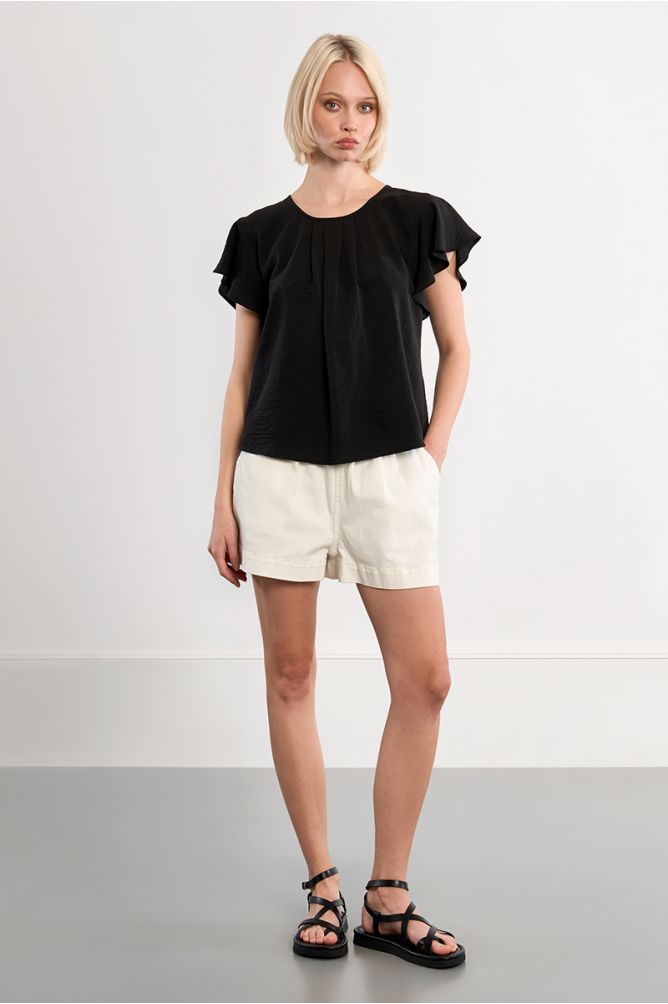 Ruffle sleeve top
