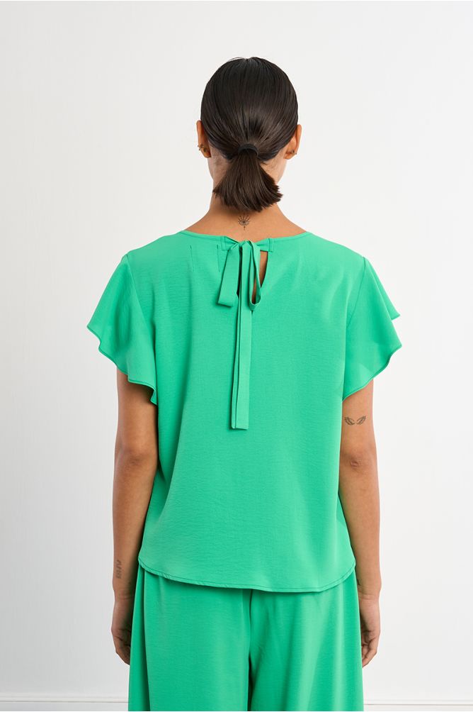 Ruffle sleeve top