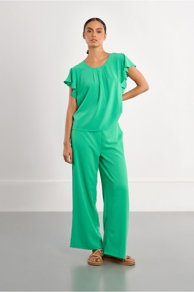 Ruffle sleeve top