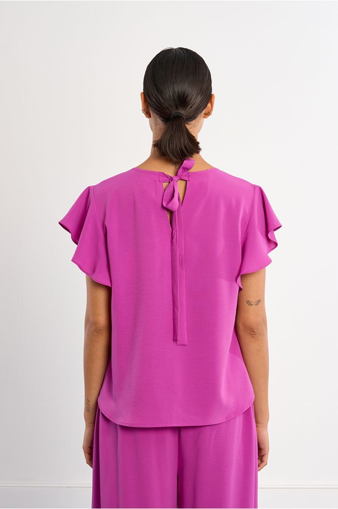 Ruffle sleeve top