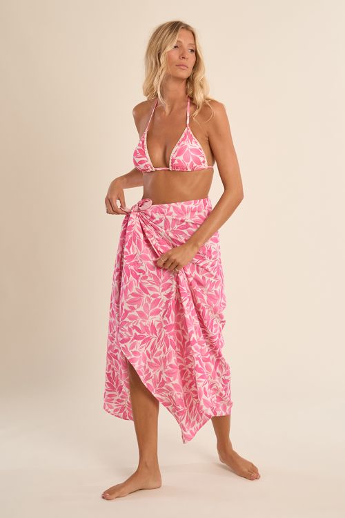 Pareo de mujer largo, con estampado.