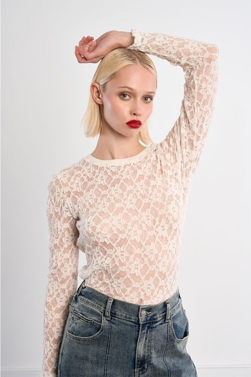 Sous-pull en dentelle