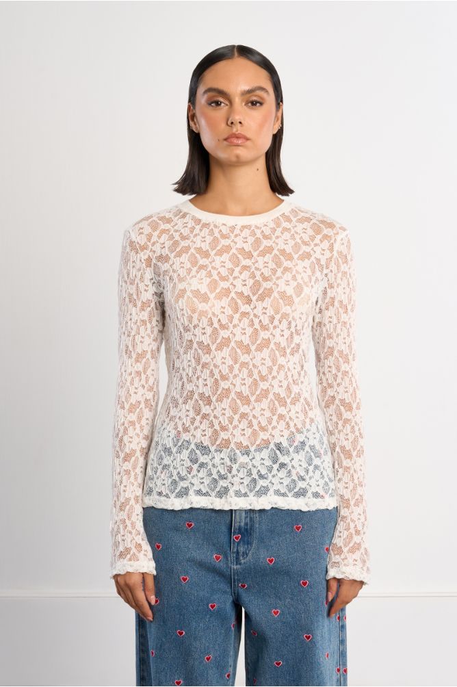 Sous-pull en dentelle