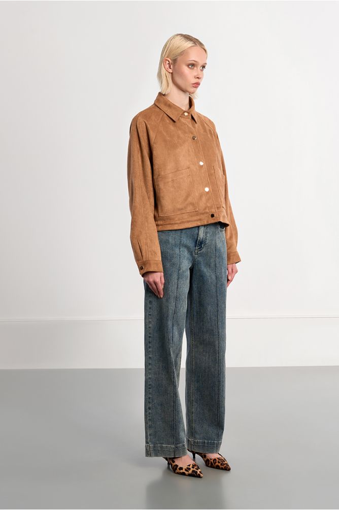 Veste en suédine