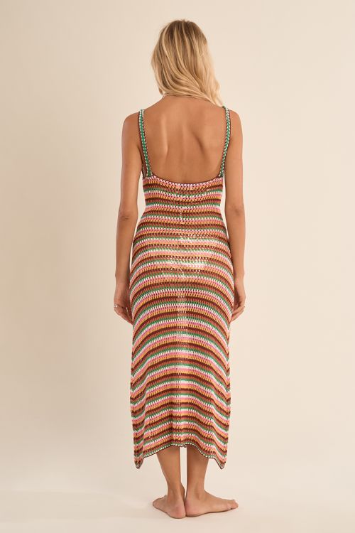 Crochet knit beach dress