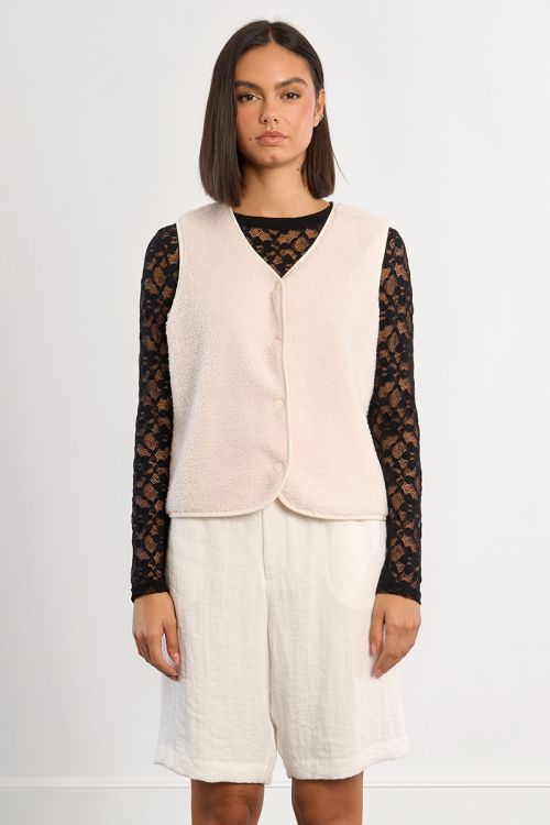 Veste courte sans manches