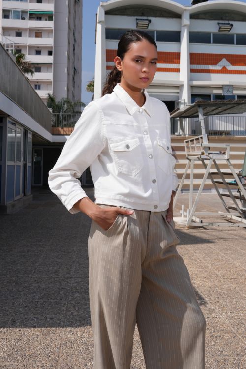 Short cotton jacket