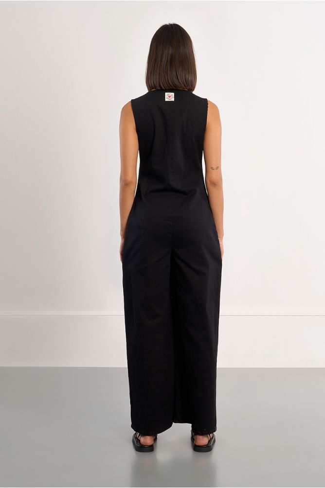 Combi-pantalon évasée