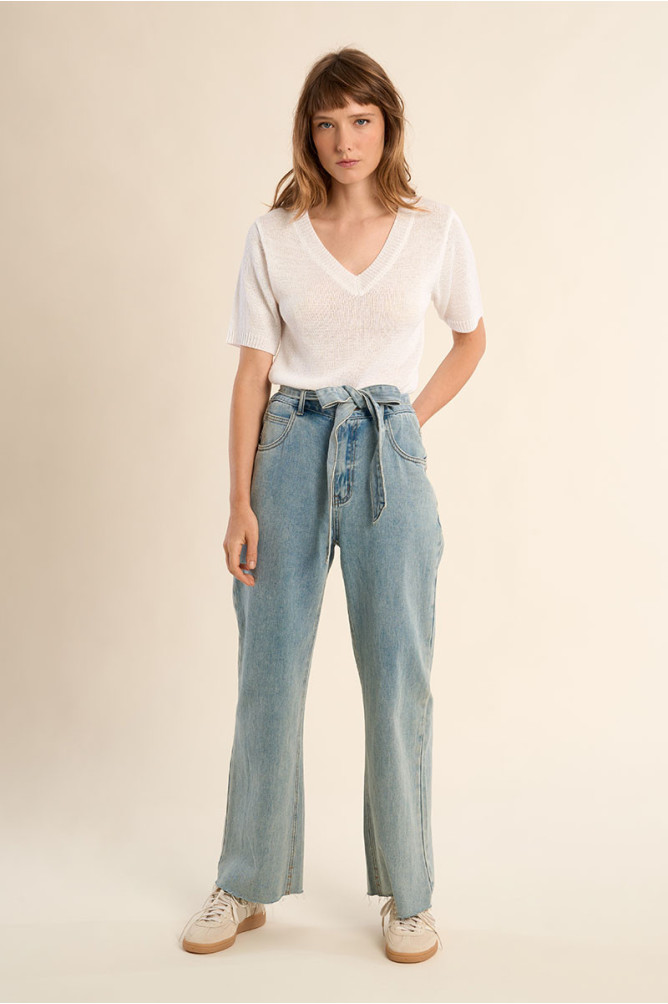 Straight Tie Jeans