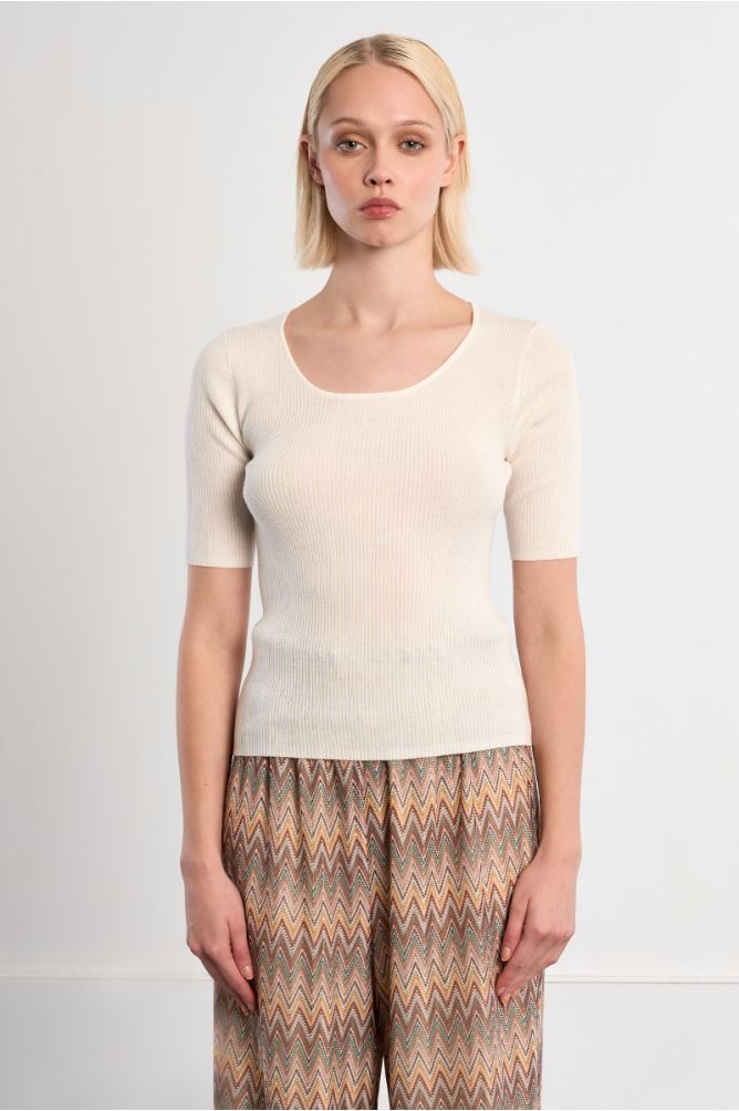Ribbed knit top