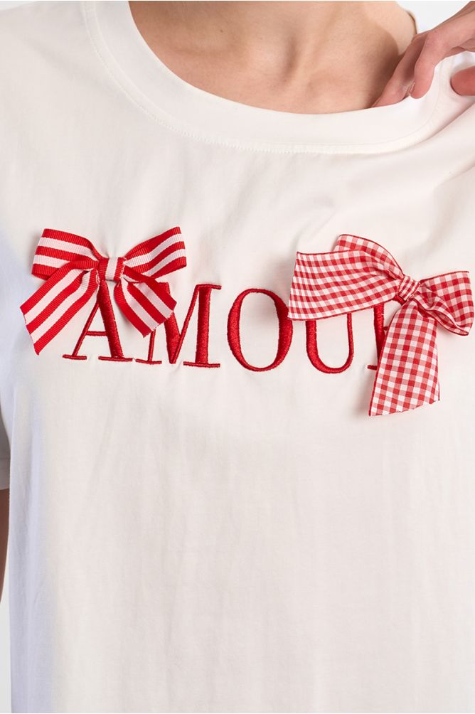 Cotton T-shirt "Amour"