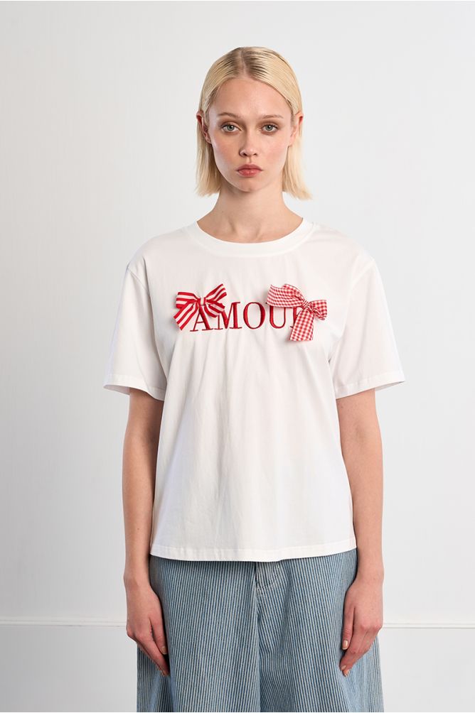 T-shirt en coton "Amour"