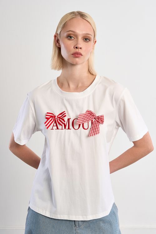 T-shirt en coton "Amour"