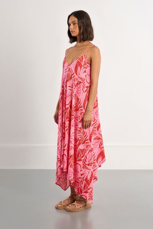 Playa Asymmetrical Maxi Dress