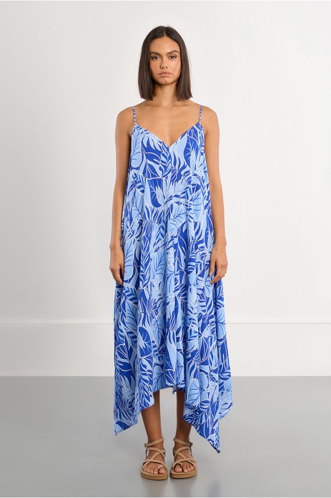 Playa Asymmetrical Maxi Dress