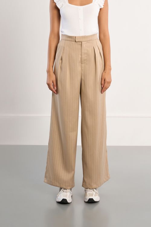 Pantalón de mujer largo, estampado rayas.
