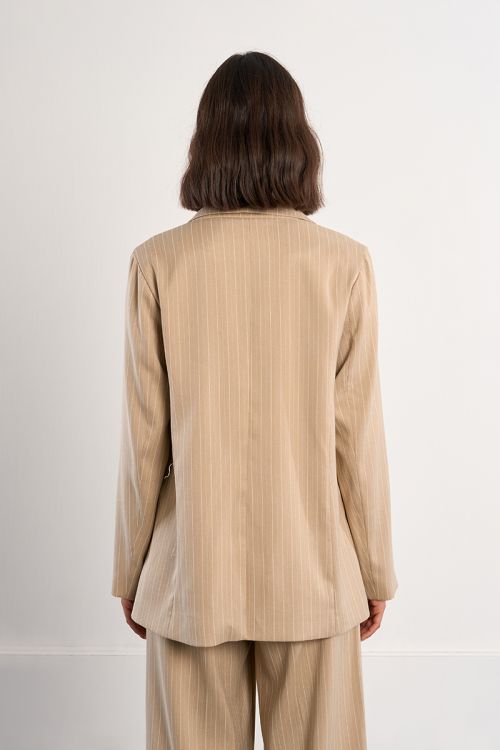 Blazer droit rayé