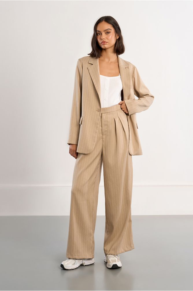 Blazer droit rayé