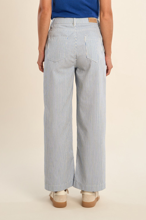 Pantalon droit rayé