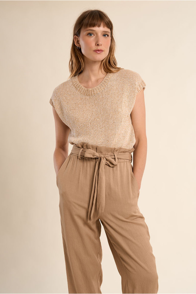 Paperbag waist trousers