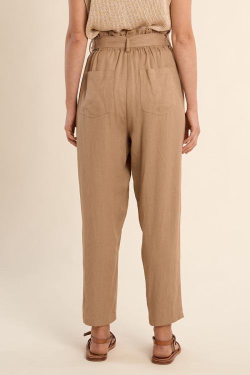 Pantalon taille paperbag