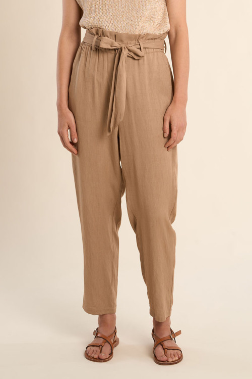 Pantalon taille paperbag