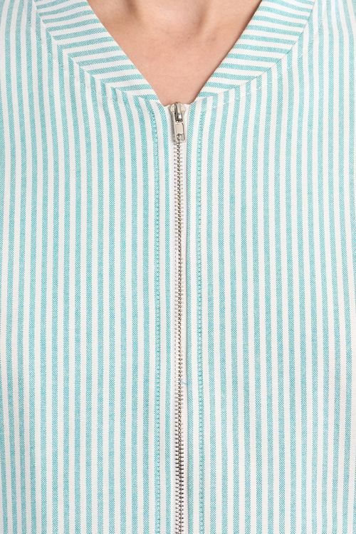 Veste bomber rayée en coton