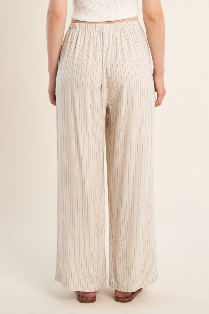 Casual trousers, striped