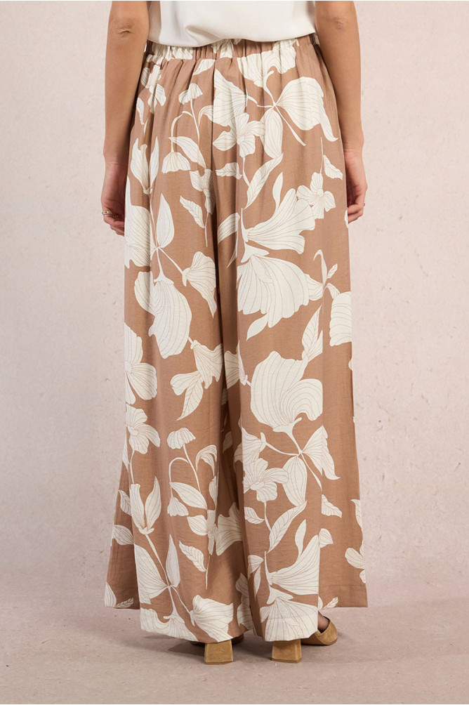 Wide pants, printed
