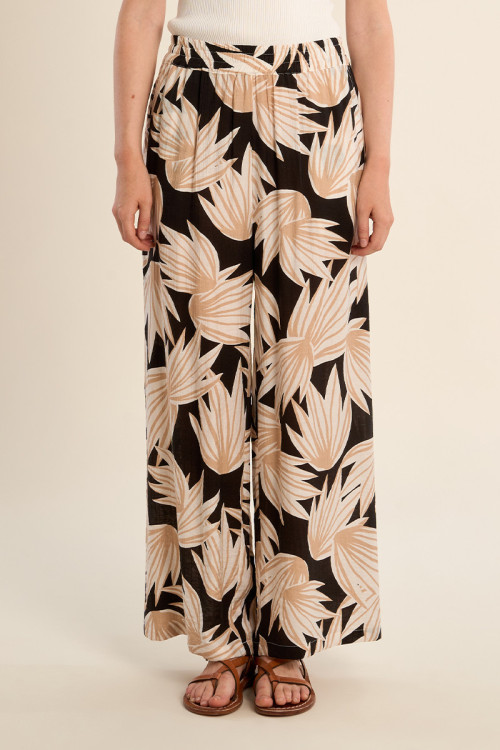 Pantalón de mujer largo, con estampado.