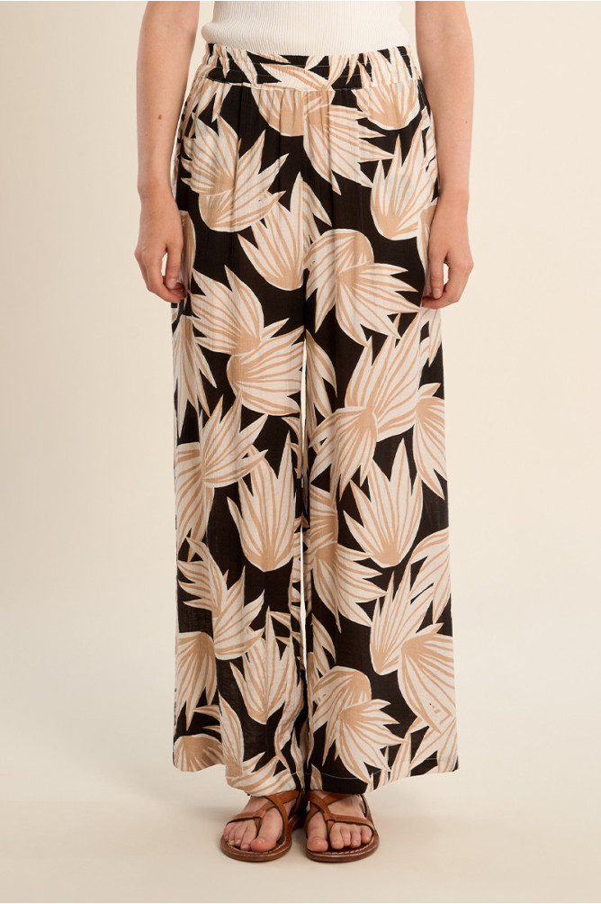 Pantalón de mujer largo, con estampado.