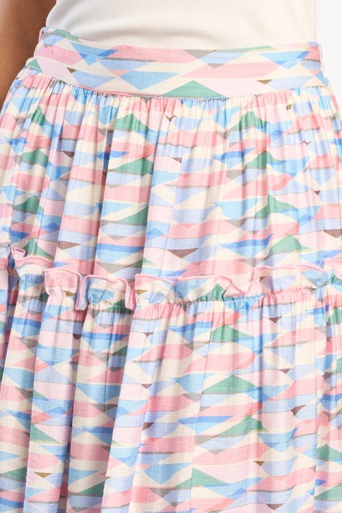 Geometric maxi skirt