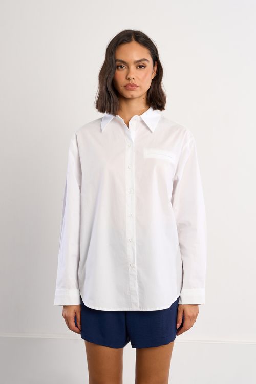 Large chemise en coton