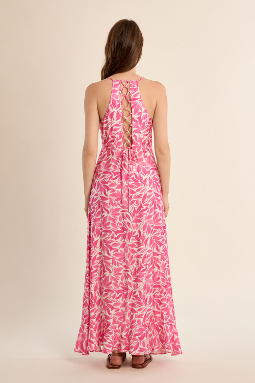 Maxi dress, with floral print
