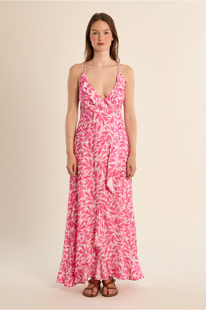 Maxi dress, with floral print