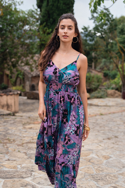 Maxi dress, printed